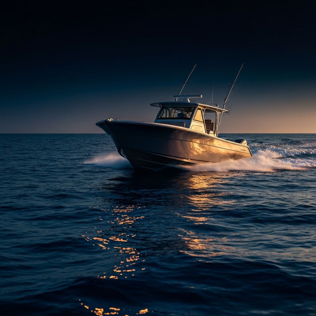 Luxury boat on ocean — Armor Shield marine protection film